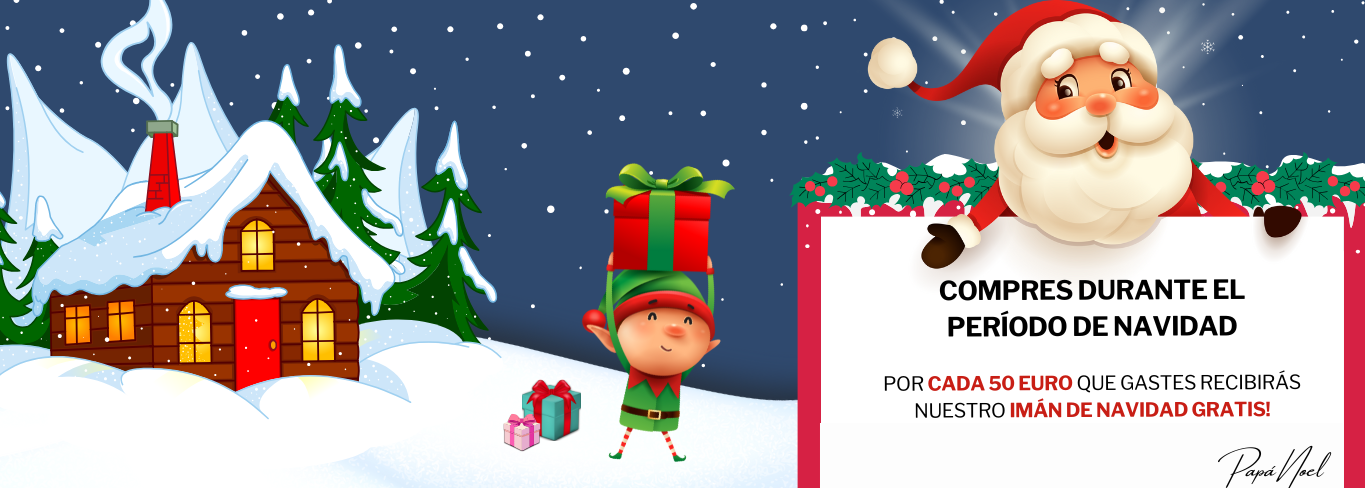 Imán especial de edición limitada de vacaciones navideñas con logotipo