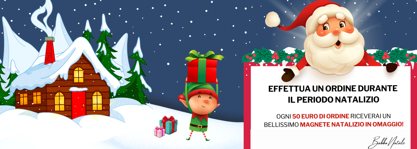 magnete speciale in edizione limitata per le festività natalizie con logo